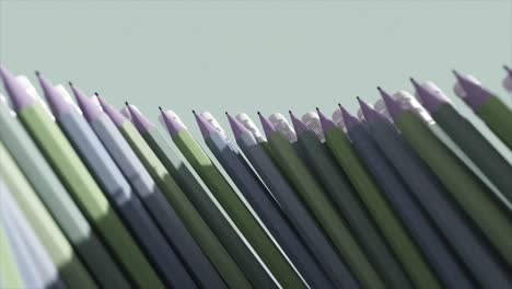 pencils in a row