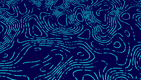 animación de senderos de línea azul que se mueven en movimiento hipnótico en un bucle sin costuras sobre fondo azul