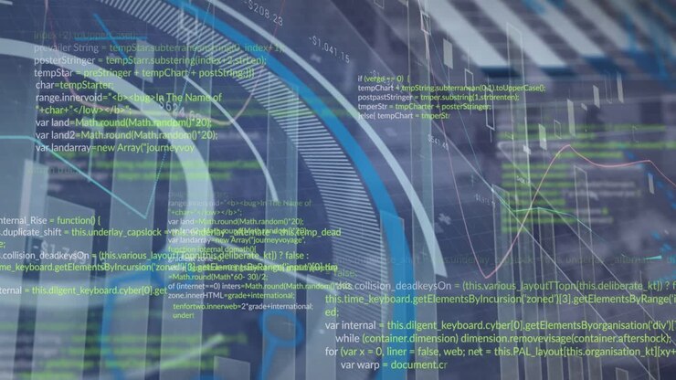 Animation af databehandling over bybillede