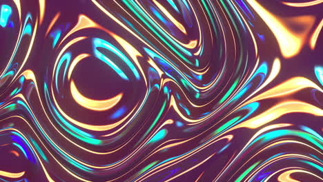 loop animation of gradient wave cloth, fluid color background, 3d rendering.