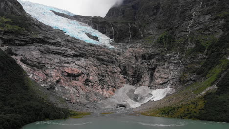 a massive glacier in norway