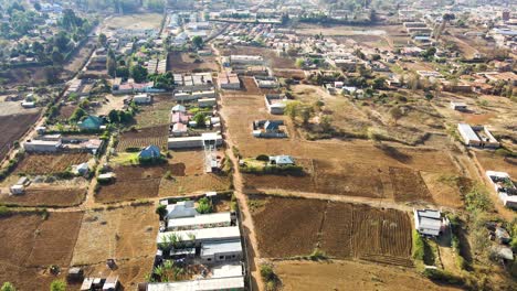 drone view of the rural kenya