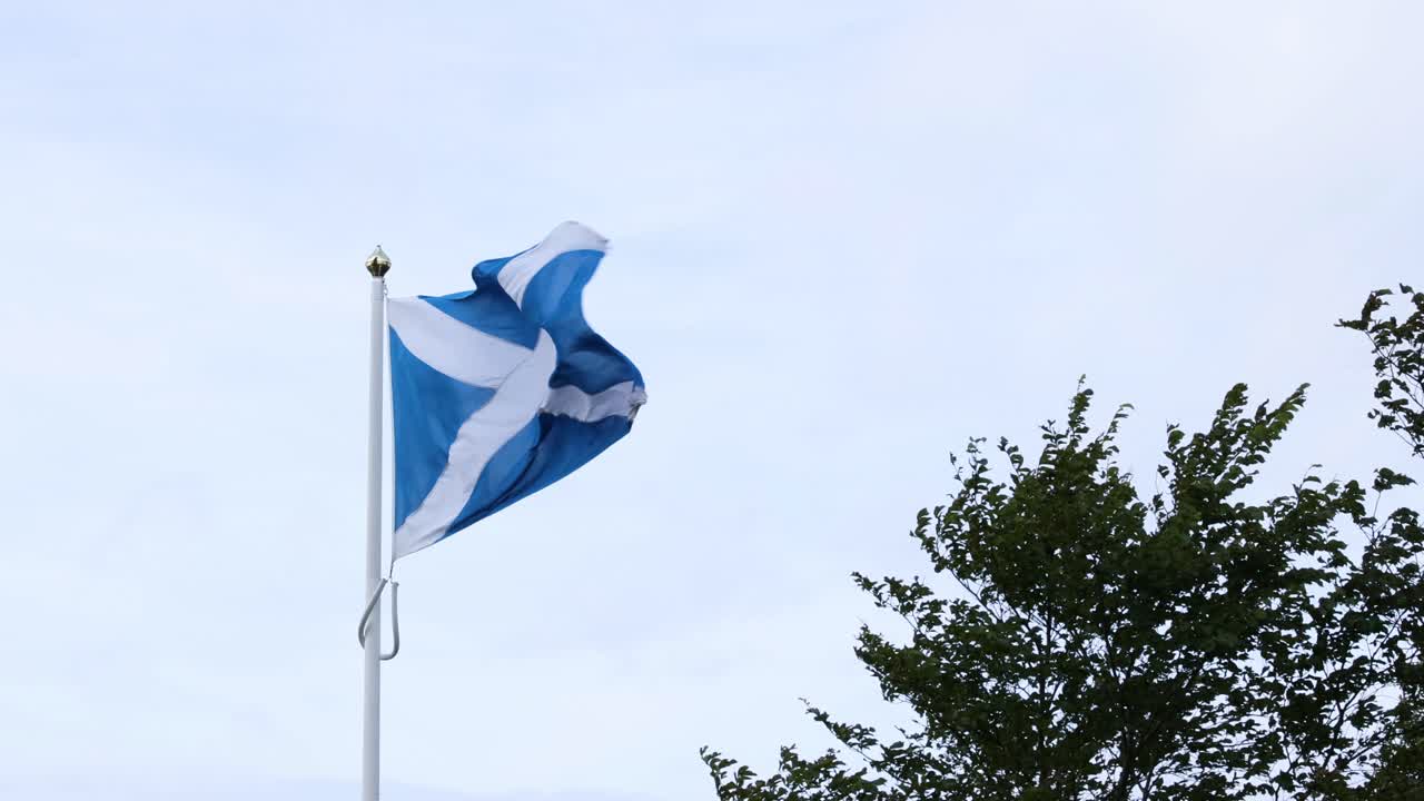 윌리엄 월러스 기념비 근처에서 스코틀랜드 발이 흔들리고 있습니다.