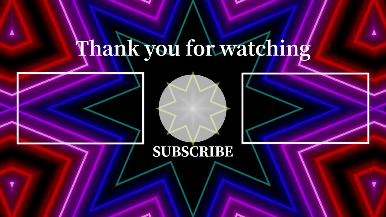 patrón de signo de neón tarjeta de finalización pantalla de finalización gráficos de movimiento