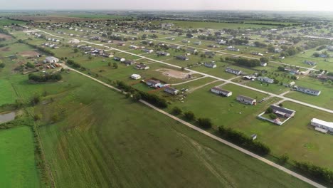 Luftbild-Der-Stadt-Dish-In-Texas