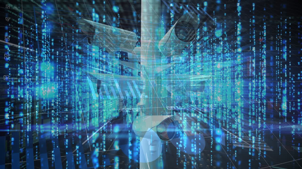 카메라를 통해 데이터 처리의 애니메이션