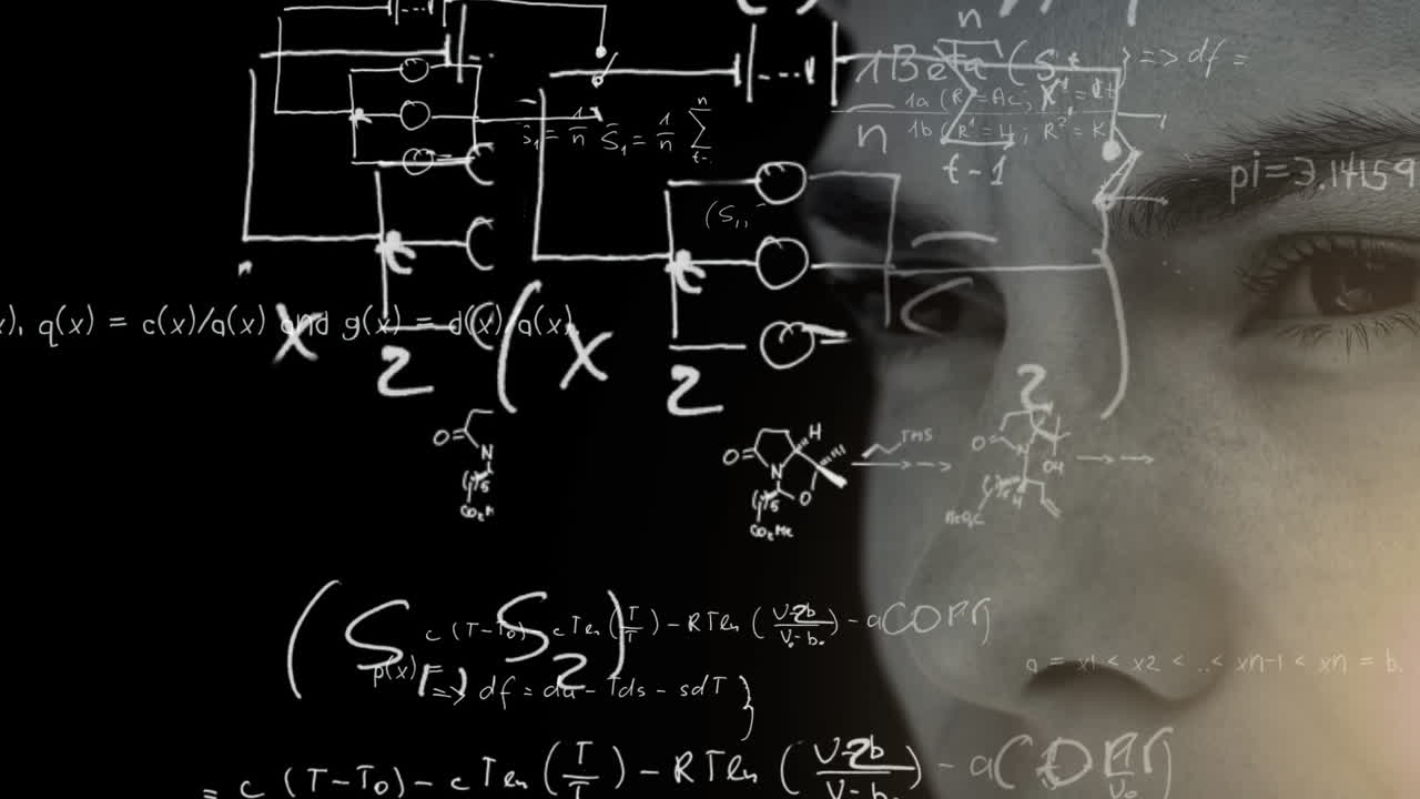 animación del cerebro con tecnología y procesamiento de datos