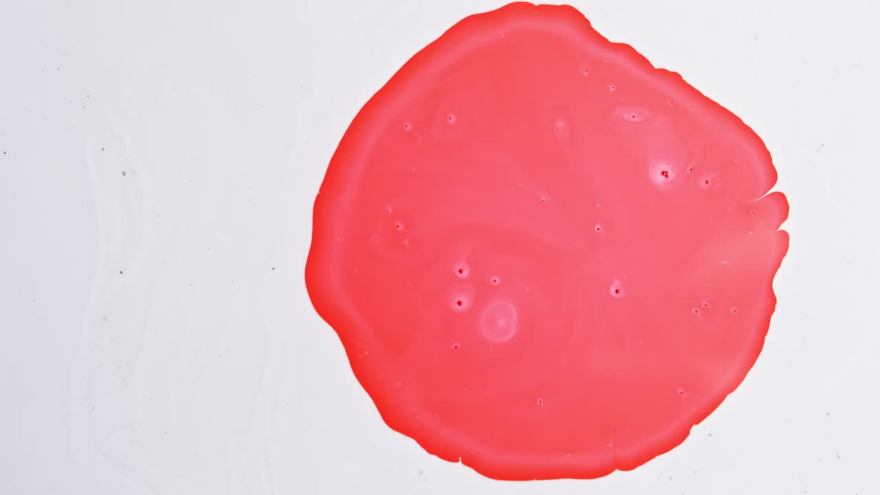 Red Stain on White Background