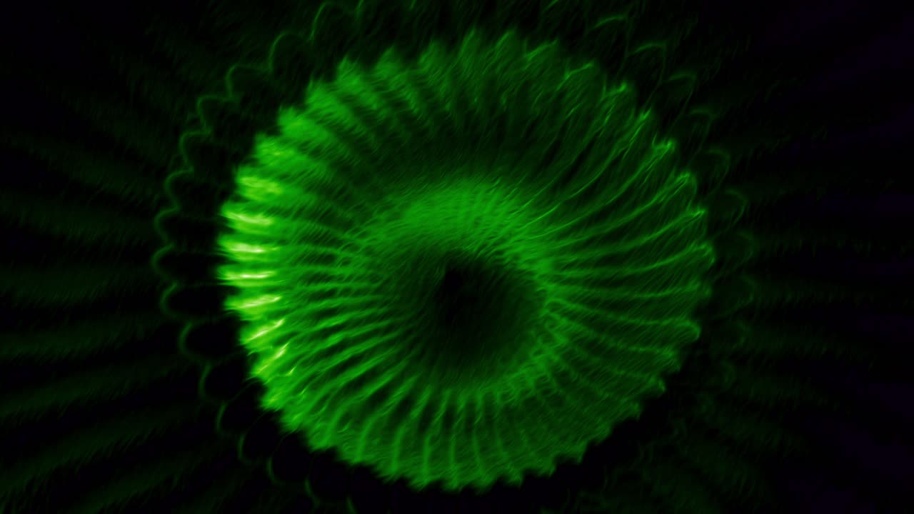 Abstract Green Spiral