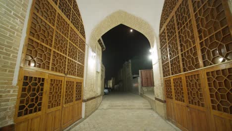 bukhara inside the trading dome at night telpakfurushon uzbekistan 3