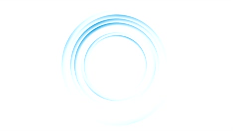 bright blue smooth loading waiting rings video animation