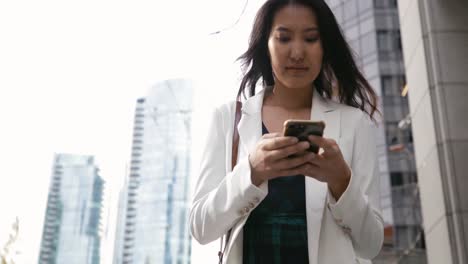 young woman on the go in the city