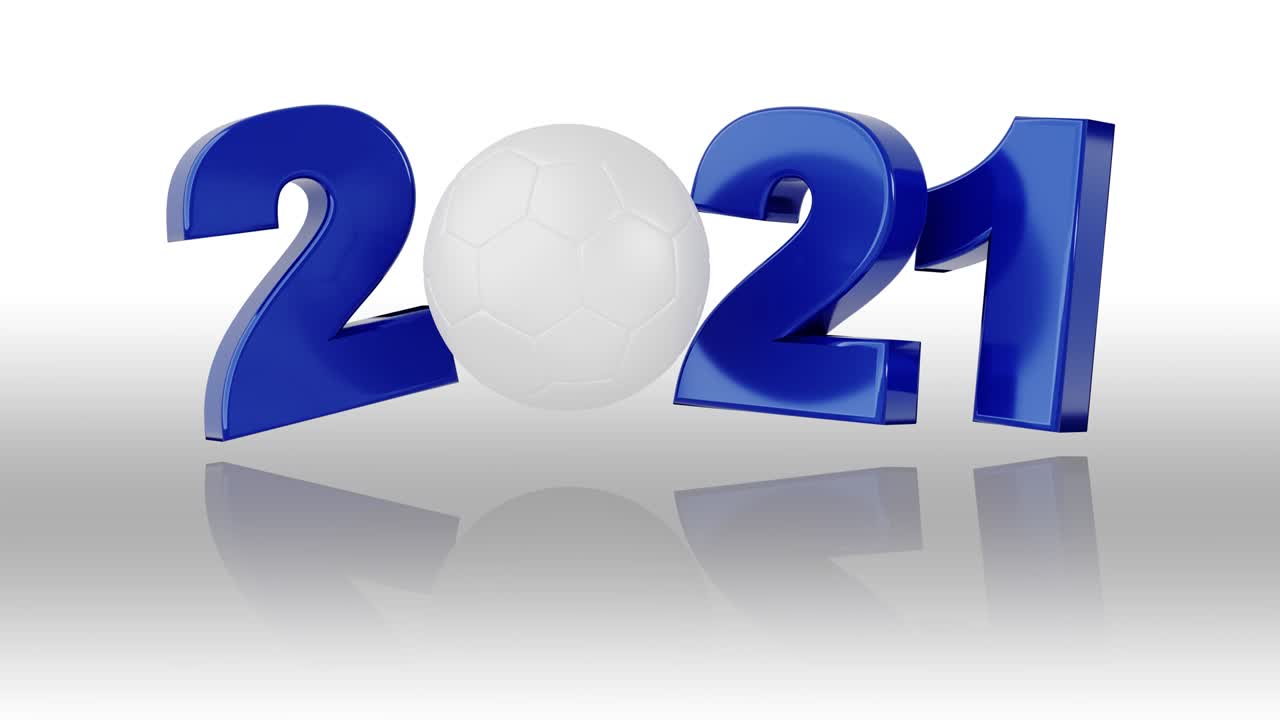 diseño de balonmano 2021 en rotación infinita en blanco