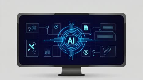 artificial intelligence on a screen