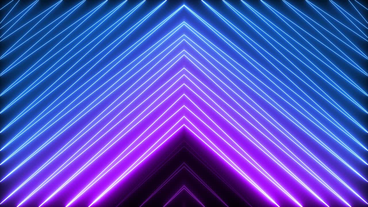 luz de neón en zigzag animada bucle sin costuras fondo gráfico de movimiento moderno