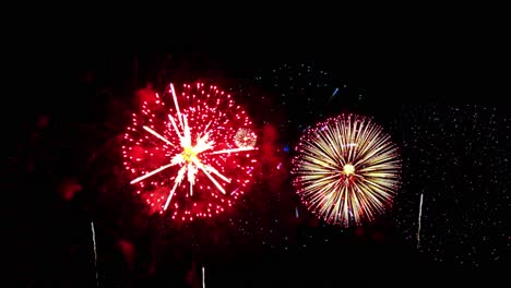 4k loop real fireworks display celebration colorful new year firework background 4k real colorful