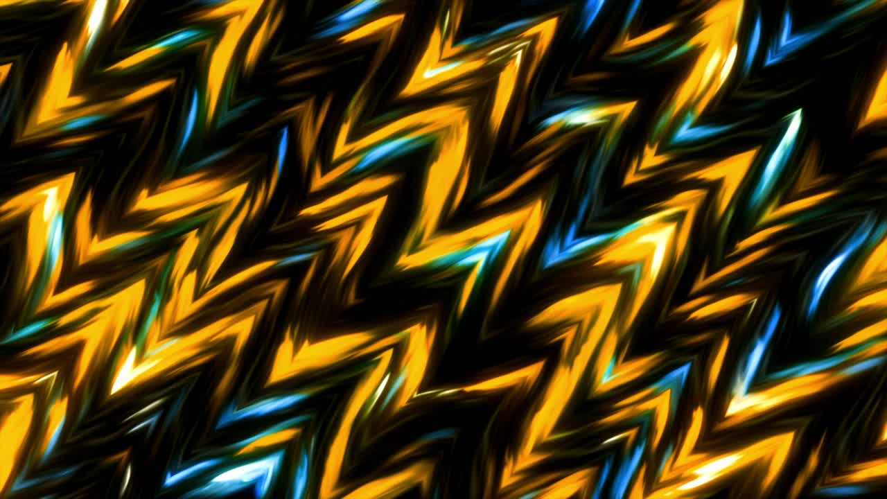 patrón geométrico abstracto con líneas en zigzag amarillas y azules