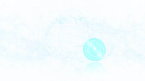 animation of clock moving fast and human brain spinning and dna strand spinning