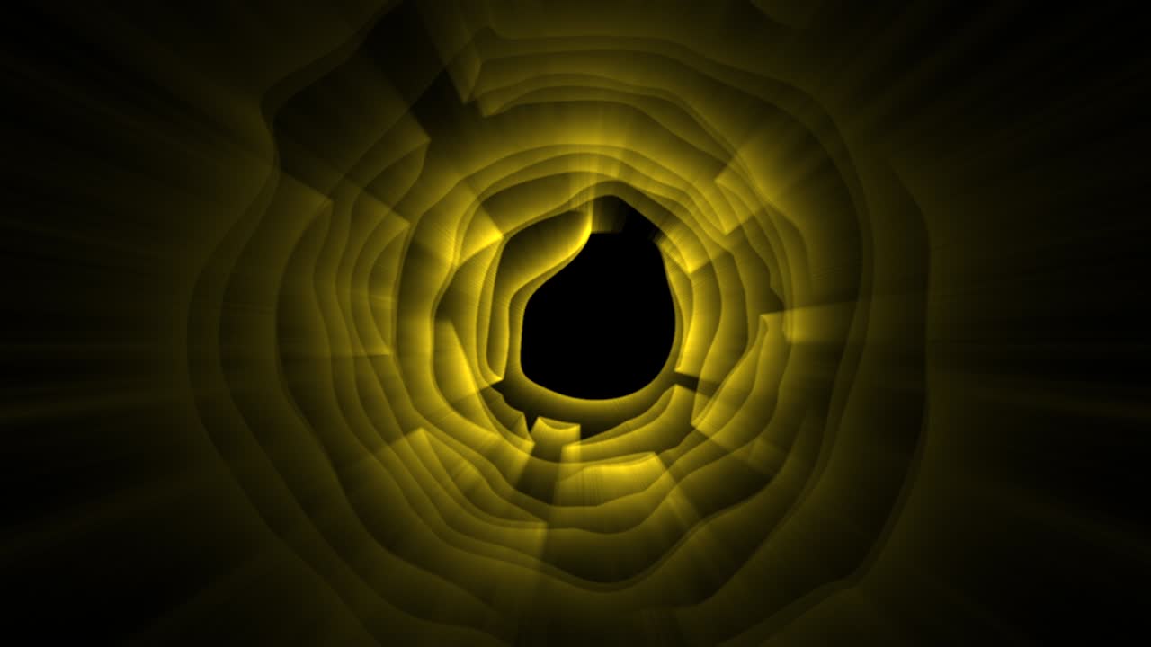 círculo abstracto con rayos de luz coloreados