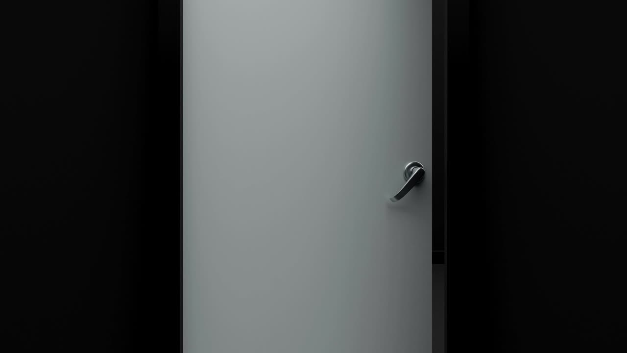 Constantly opening white doors.