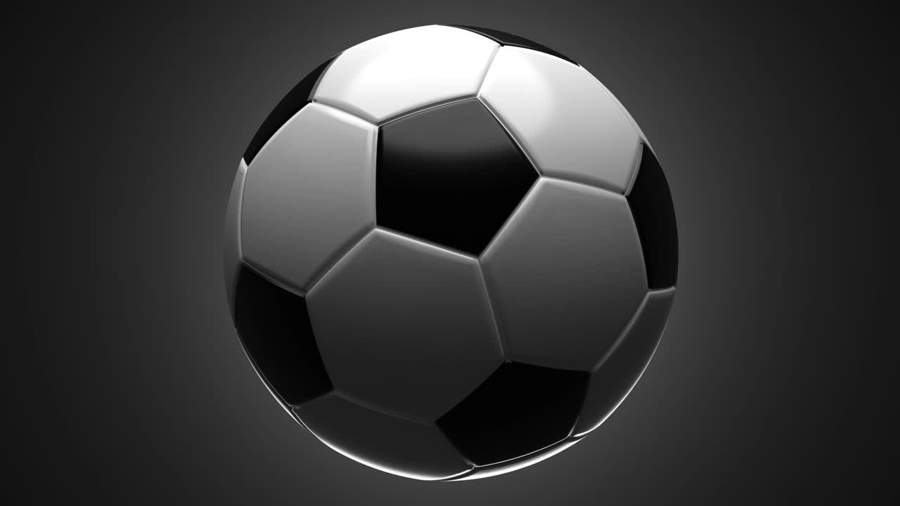 Fußball auf grauem Hintergrund