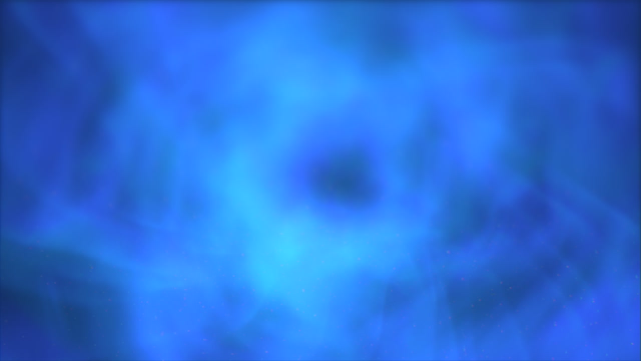 nube azul brillante de movimiento en el cielo oscuro