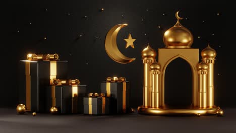 3d rendering video footage ramadan festival 16