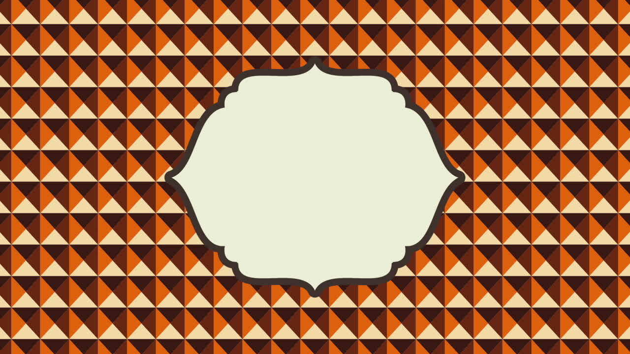 프레임과 함께 기하학적 삼각형 패턴