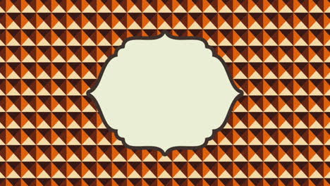 geometric triangle pattern with frame