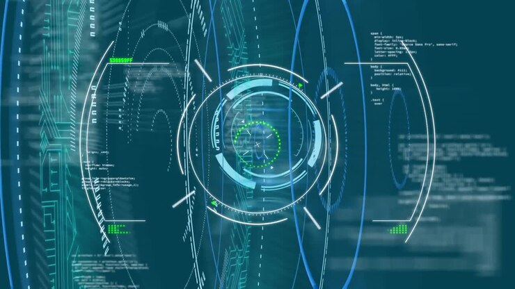 Animation of scope scanning and data processing over computer circuit board