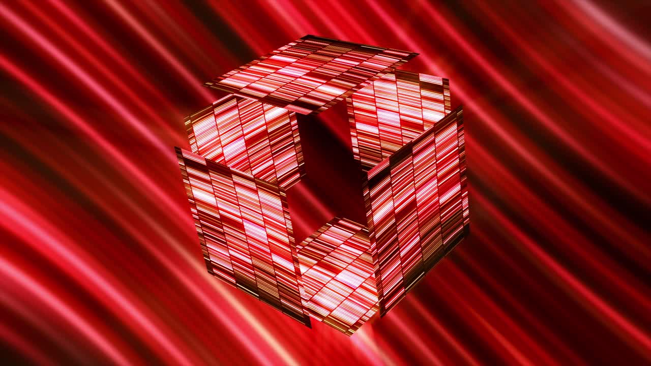 빨간색과 색의 추상적인 기하학적 모양