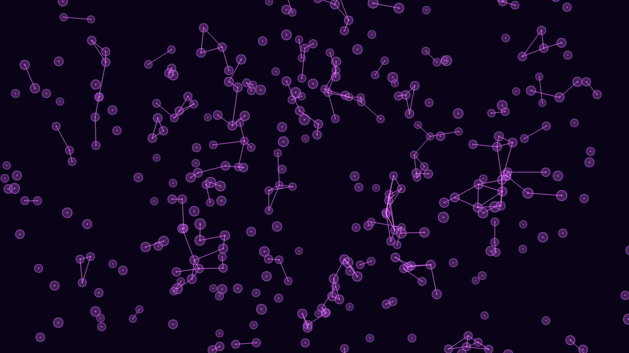 puntos de neón conectados con líneas en degradado negro 1