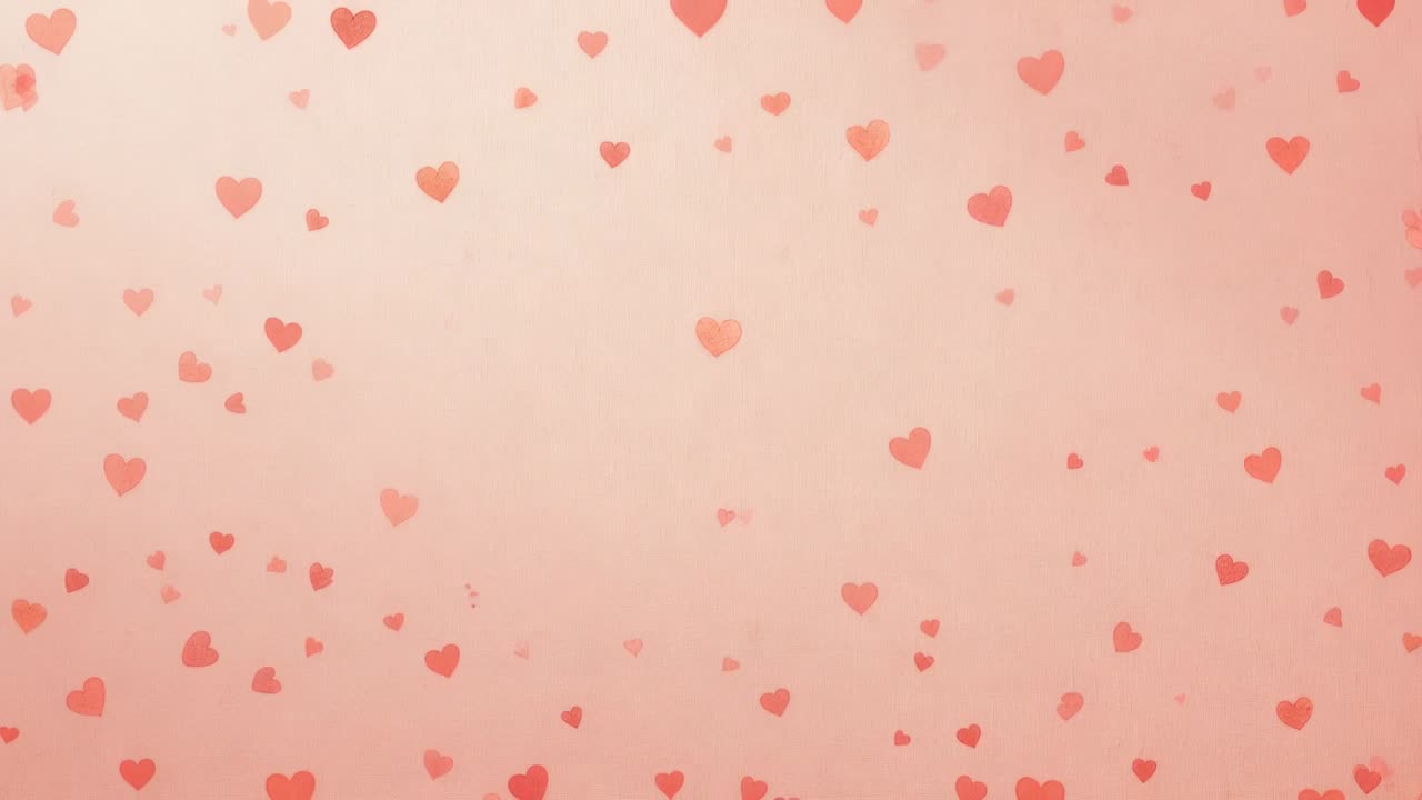 Motivo a cuore fluttuante che emerge da una cornice rosa tenue su uno sfondo con gradiente delicato, aggiungendo profondità