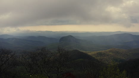 looking glass rock off blue ridge parkway north carolina appalachian mountains
