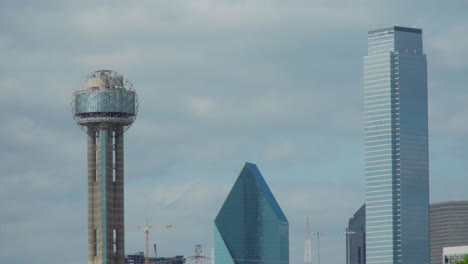 this is a time lapse of the dallas, tx skyline