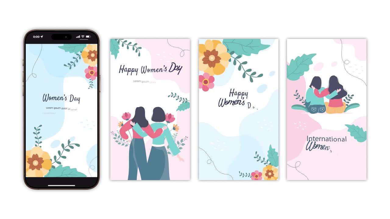 Women's Day App Designs