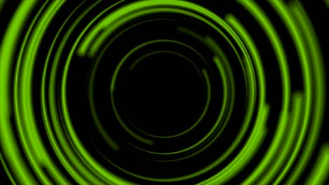 líneas lisas redondas mínimas verdes fondo de movimiento tecnológico futurista abstracto