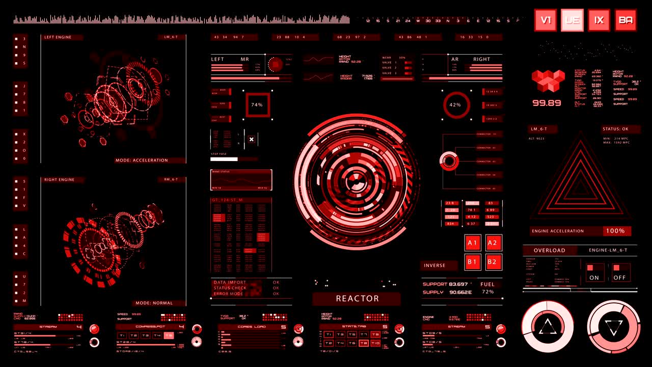 interfaz futurista | hud | pantalla digital