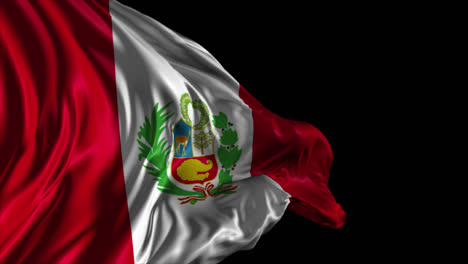 peruvian flag waving