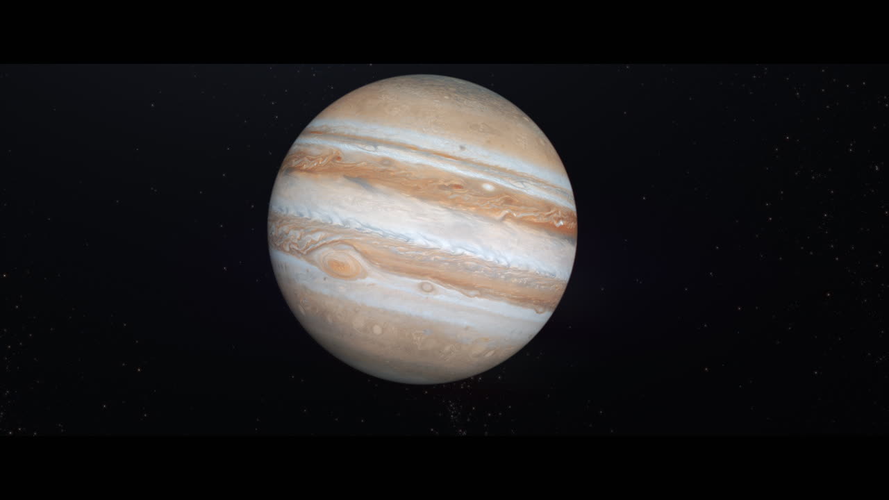 Jupiter planet viewed from space