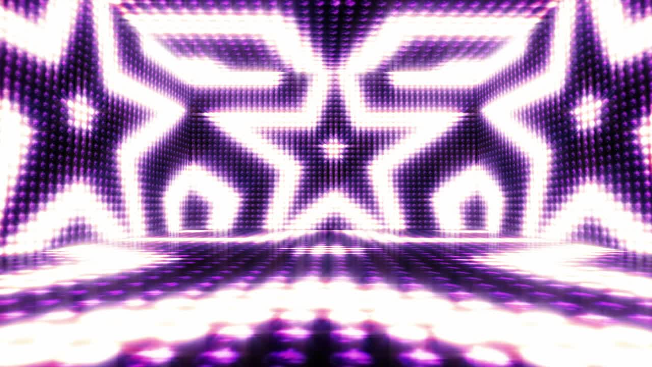 Stars Bulb Lights Room Background, Loop, 4k