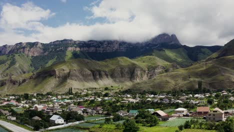 mountain village landscape