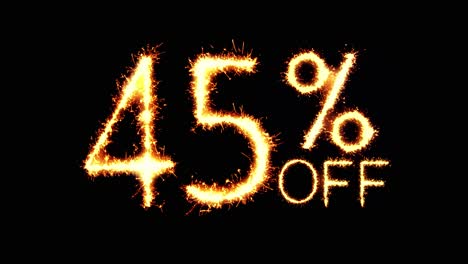 sparkling 45% off discount