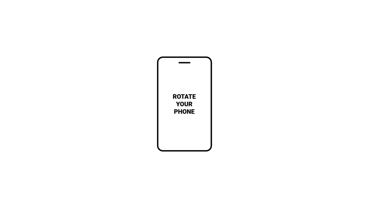Animated Phone Icon Rotating from Landscape to Portrait Orientation