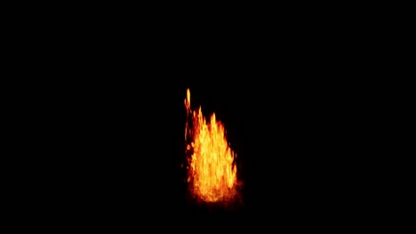 the ignition of a real fire with the harmony of the flames isolated by an alpha channel (transparent background) quicktime with prores codec at 4k 30fps