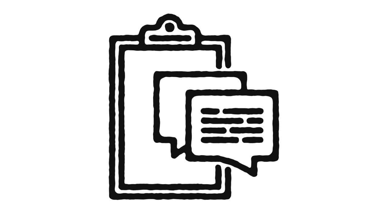 Project Discussion Icon Animation Footage & Alpha Channel