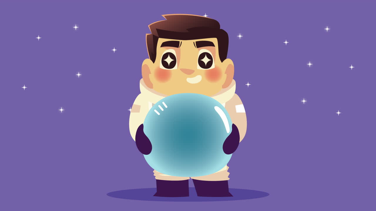 un astronauta lindo levantando el casco.