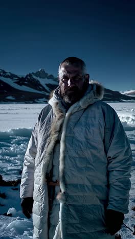 man in the arctic