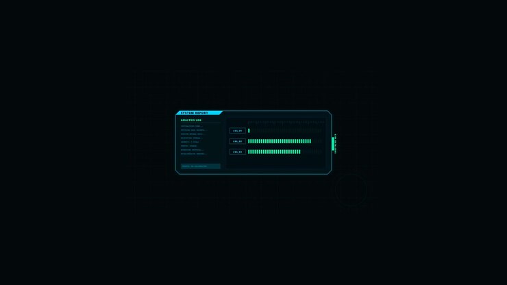 Digital System Report Interface with Loading Progress Bars