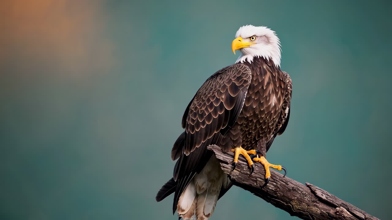 águila calva posada en una rama